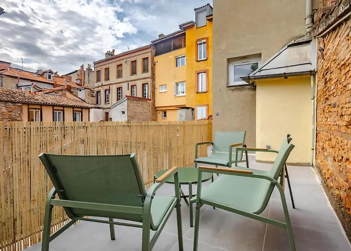 Magnifique Terrasse Et Parking Prive Place Dupuy *