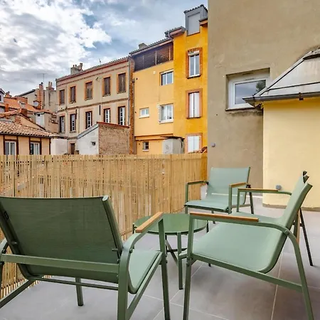 Magnifique Terrasse Et Parking Prive Place Dupuy *